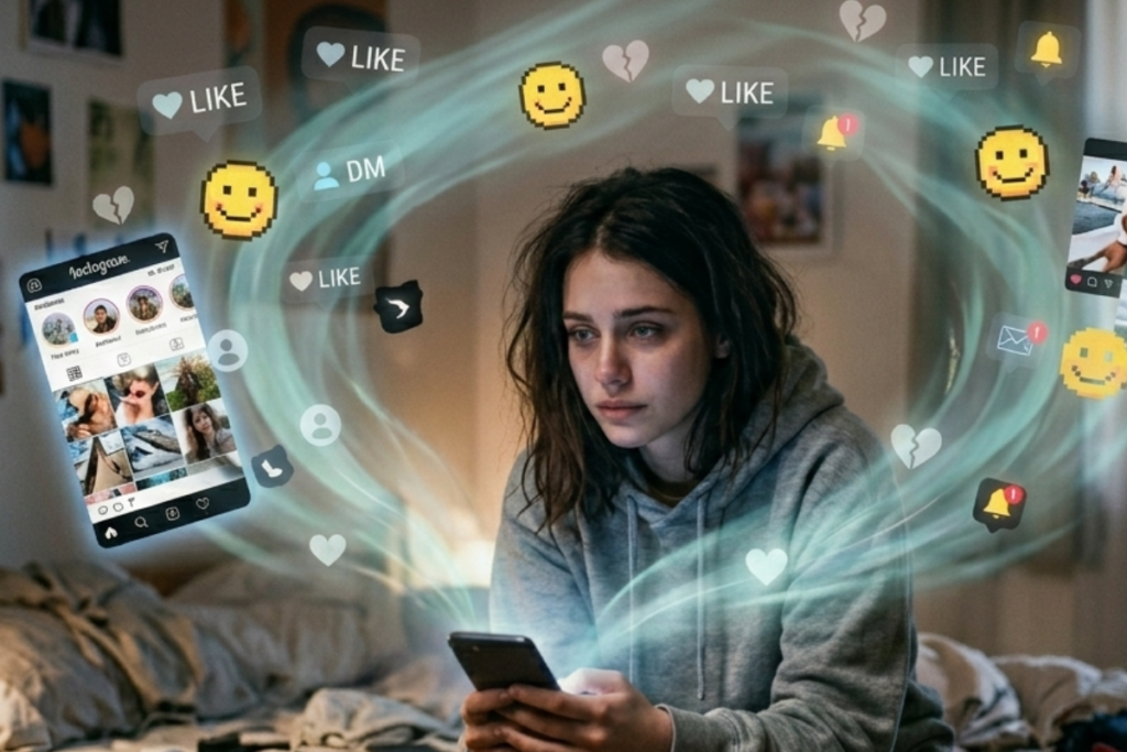 saúde mental e redes sociais